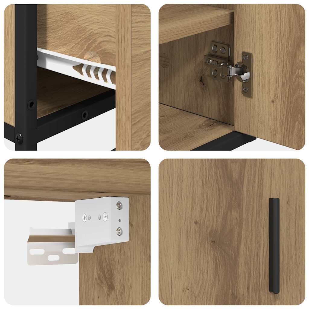 Bathroom Furniture Set 2 pcs Artisan oak 65 x 33 x 60 cm