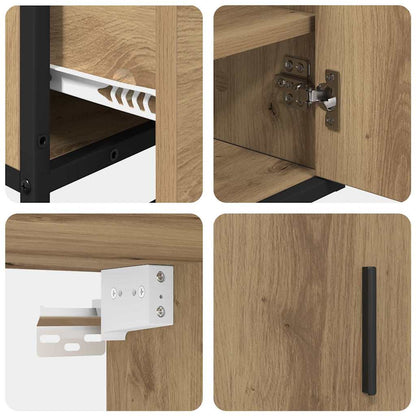 Bathroom Furniture Set 2 pcs Artisan oak 65 x 33 x 60 cm