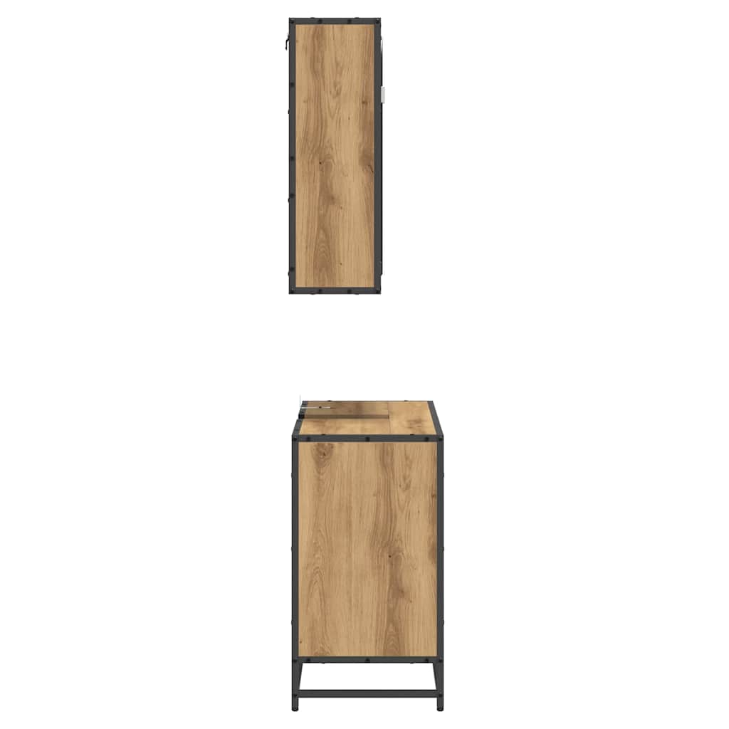 Bathroom Furniture Set 2 pcs Artisan oak 65 x 33 x 60 cm