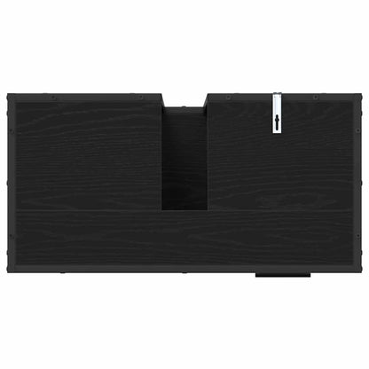 Bathroom Furniture Set 2 pcs Black oak 65 x 33 x 60 cm