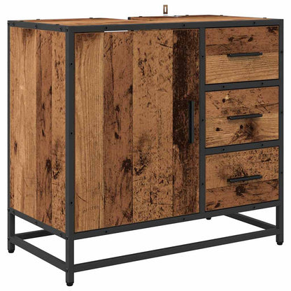 Bathroom Furniture Set 3 pcs Old wood 35 x 37.5 x 100 cm