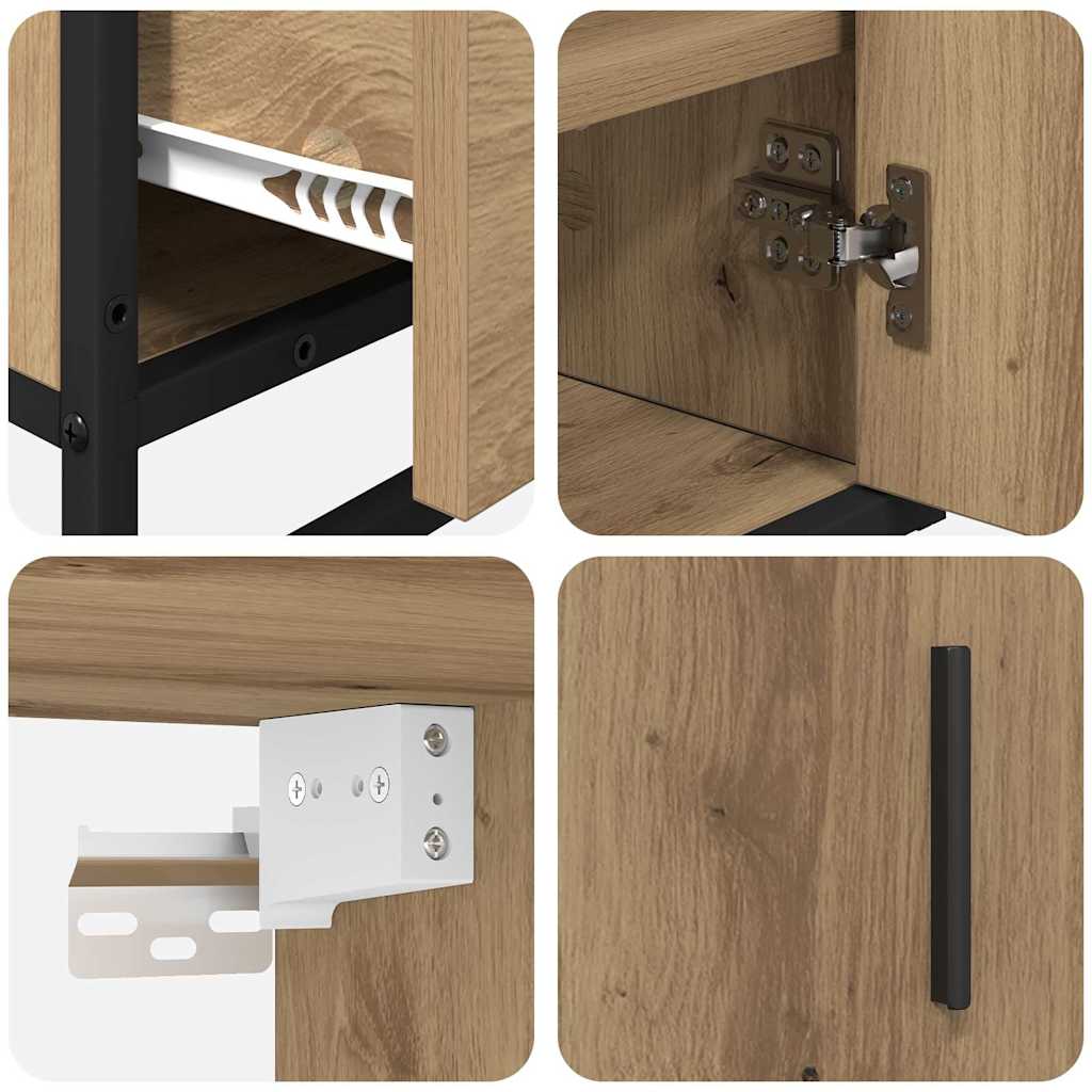 Bathroom Furniture Set 3 pcs Artisan oak 35 x 37.5 x 100 cm