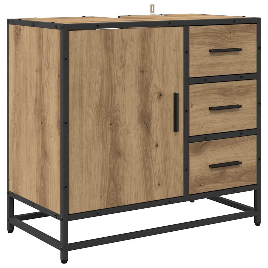 Bathroom Furniture Set 3 pcs Artisan oak 35 x 37.5 x 100 cm