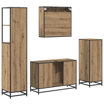 Bathroom Furniture Set 4 pcs Artisan oak Engineered wood