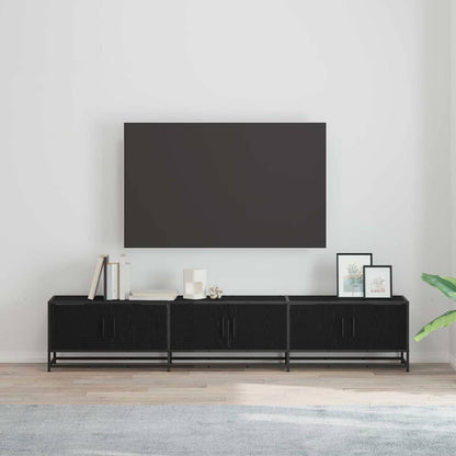 TV Cabinet Black oak 210 x 35 x 41 cm Engineered wood