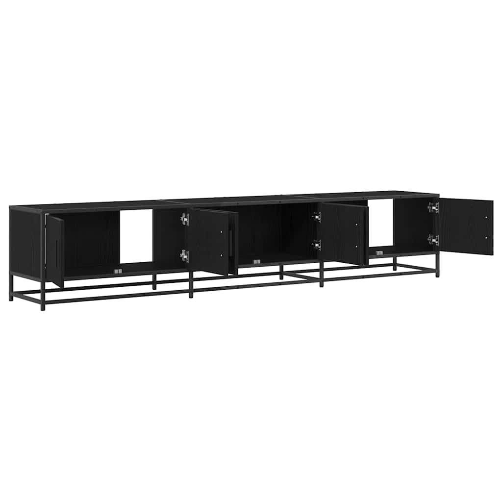 TV Cabinet Black oak 210 x 35 x 41 cm Engineered wood