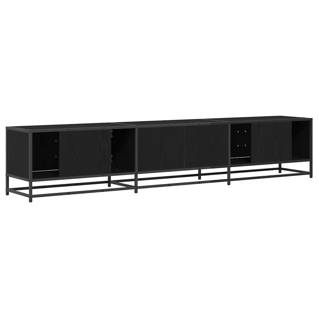 TV Cabinet Black oak 210 x 35 x 41 cm Engineered wood