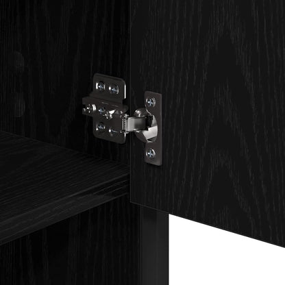 Bathroom Furniture Set with Door 3 pcs Old wood Engineered wood