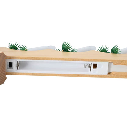 Christmas Candle Bridge 3 pcs Brown 39.5 x 5 x 29 cm