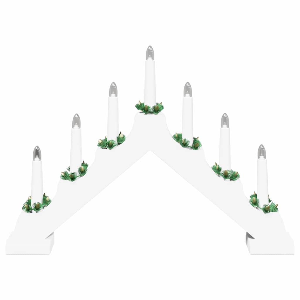 Christmas Candle Bridge 3 pcs White 39.5 x 5 x 29 cm