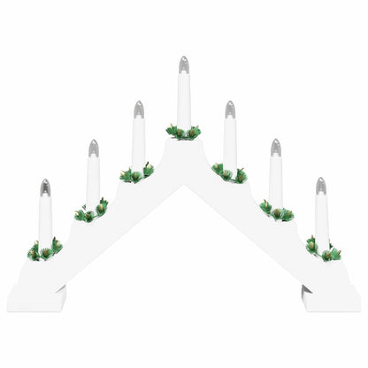 Christmas Candle Bridge 3 pcs White 39.5 x 5 x 29 cm