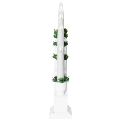 Christmas Candle Arch with 10 LED Candles White 47 x 5 x 29 cm