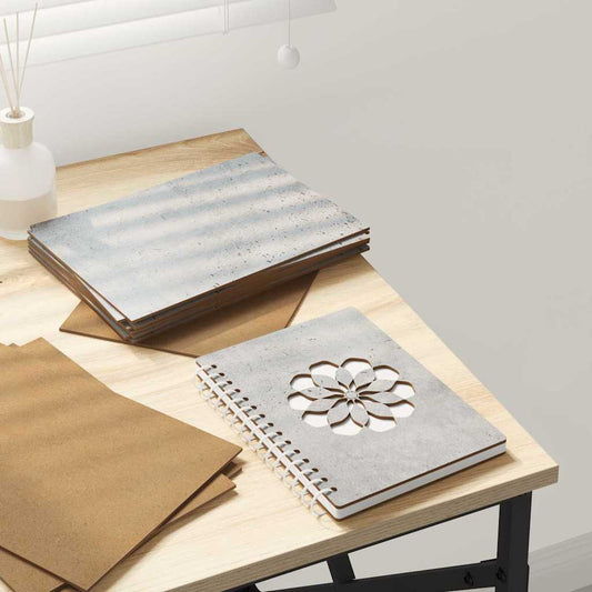 Decor Panels 50 pcs Concrete grey 15 x 21 x 0.3 cm