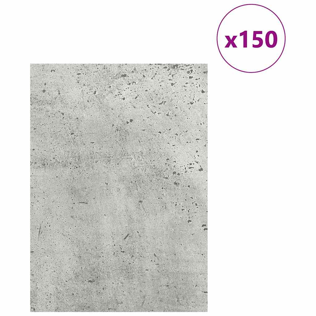 Decor Panels 150 pcs Concrete grey 15 x 21 x 0.3 cm