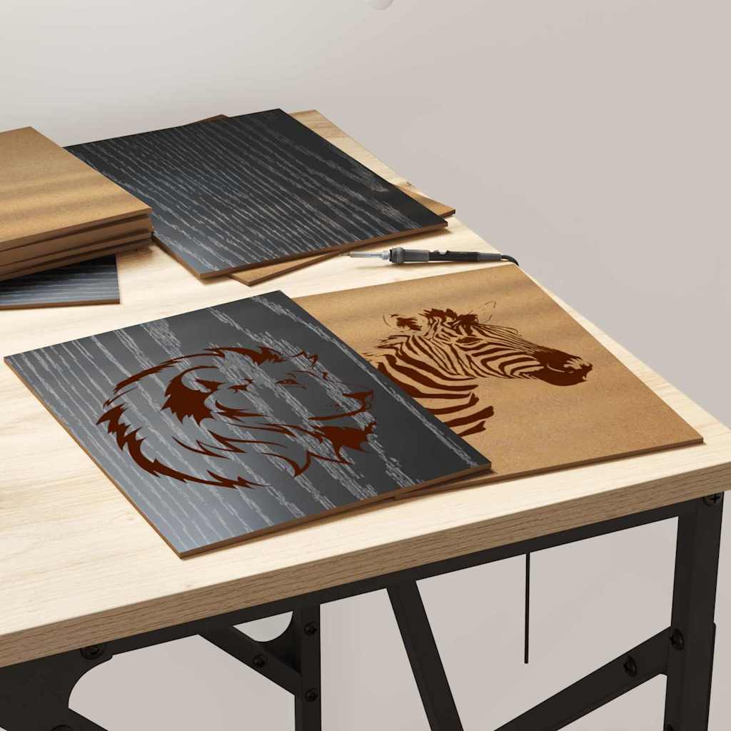 Decor Panels 12 pcs Black oak 21 x 30 x 0.3 cm Engineered wood