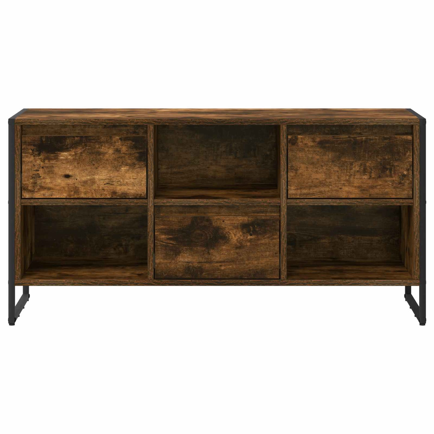 TV Cabinet Smoke Oak 100 x 36 x 49.5 cm Engineered Wood
