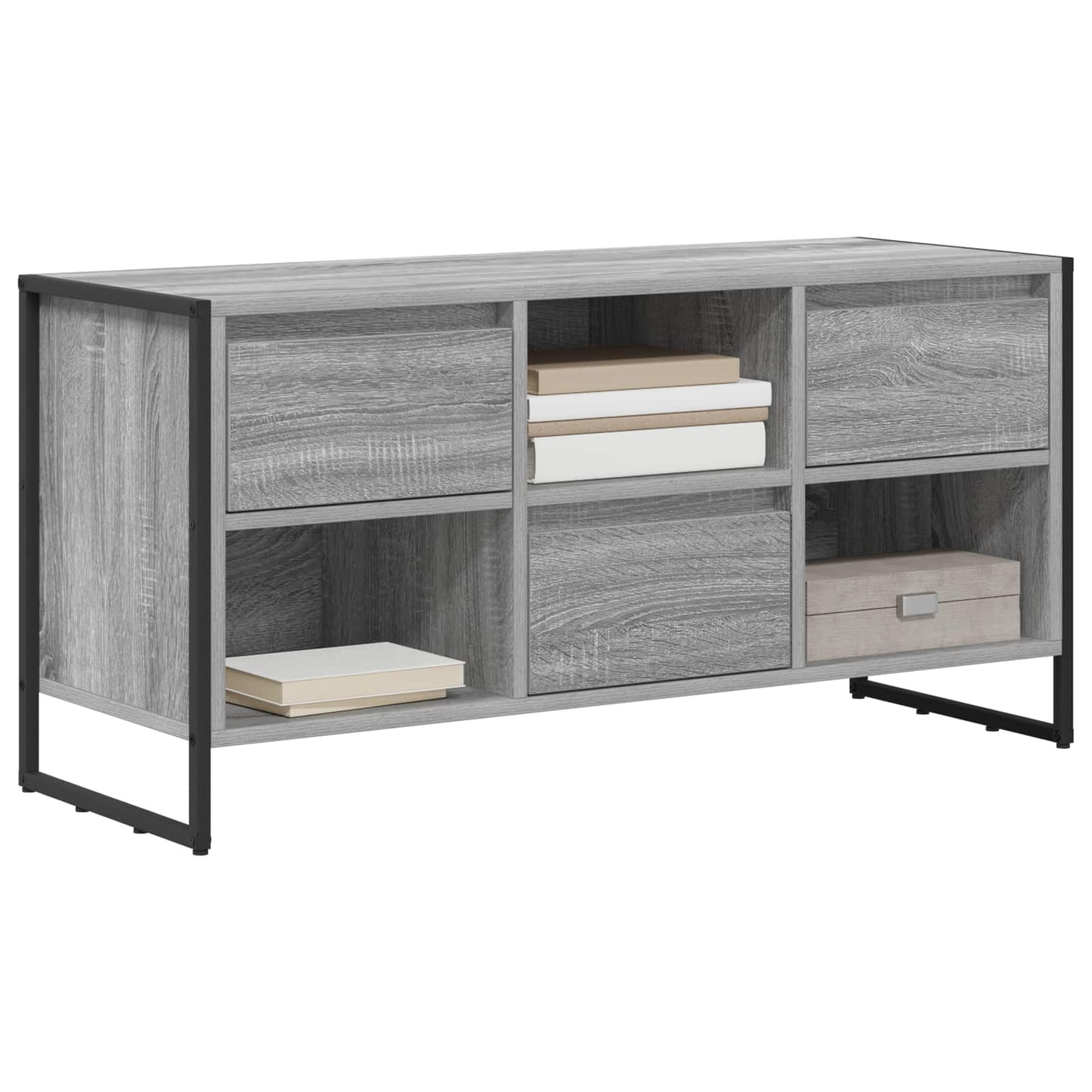 TV Cabinet Grey Sonoma 100 x 36 x 49.5 cm Engineered Wood