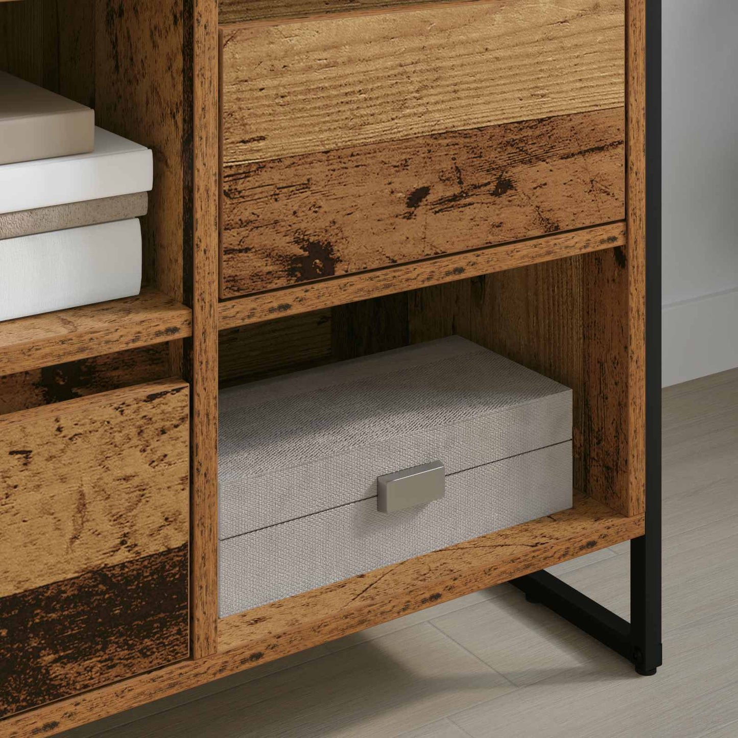 TV Cabinet Old Wood 100 x 36 x 49.5 cm Engineered Wood