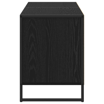 TV Cabinet Black Oak 140 x 36 x 49.5 cm Engineered Wood