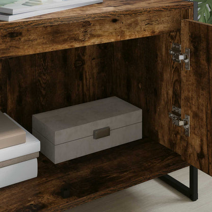 TV Cabinet Smoke Oak 140 x 36 x 49.5 cm Engineered Wood