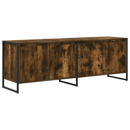 TV Cabinet Smoke Oak 140 x 36 x 49.5 cm Engineered Wood