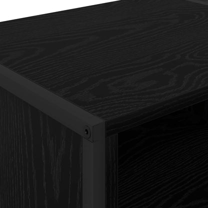 TV Cabinet Black Oak 170.5 x 36 x 30.5 cm Engineered Wood
