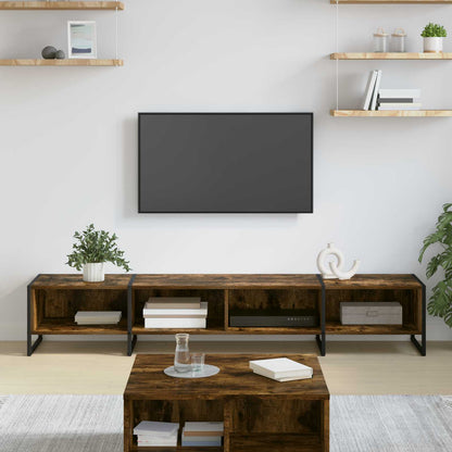 TV Cabinet Smoke Oak 170.5 x 36 x 30.5 cm Engineered Wood