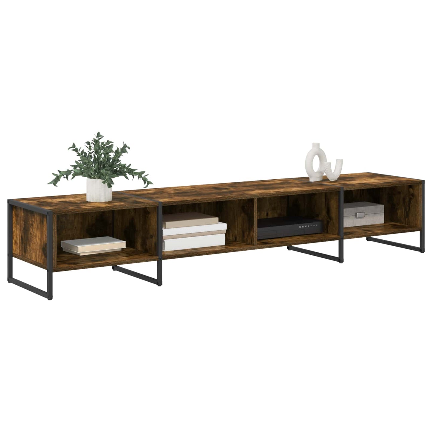 TV Cabinet Smoke Oak 170.5 x 36 x 30.5 cm Engineered Wood