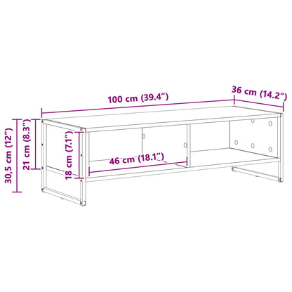 TV Cabinet Sonoma 100 x 36.5 x 30.5 cm Engineered Wood