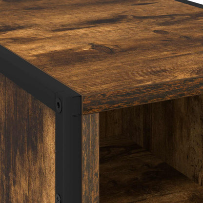 Bedside Table Smoke Oak 39.5 x 30 x 50 cm Engineered Wood