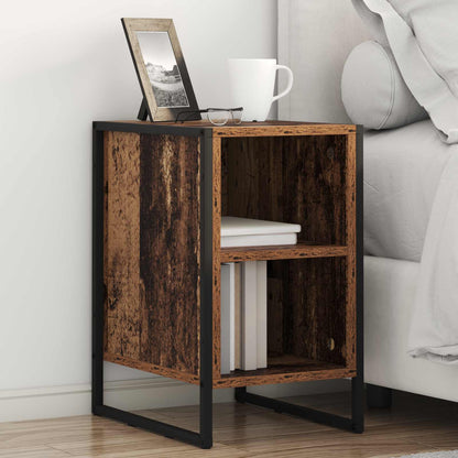 Bedside Table Old Wood 39.5 x 30 x 50 cm Engineered Wood