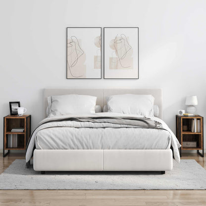 Bedside Table 2 pcs Old Wood 39.5 x 30 x 50 cm Engineered Wood