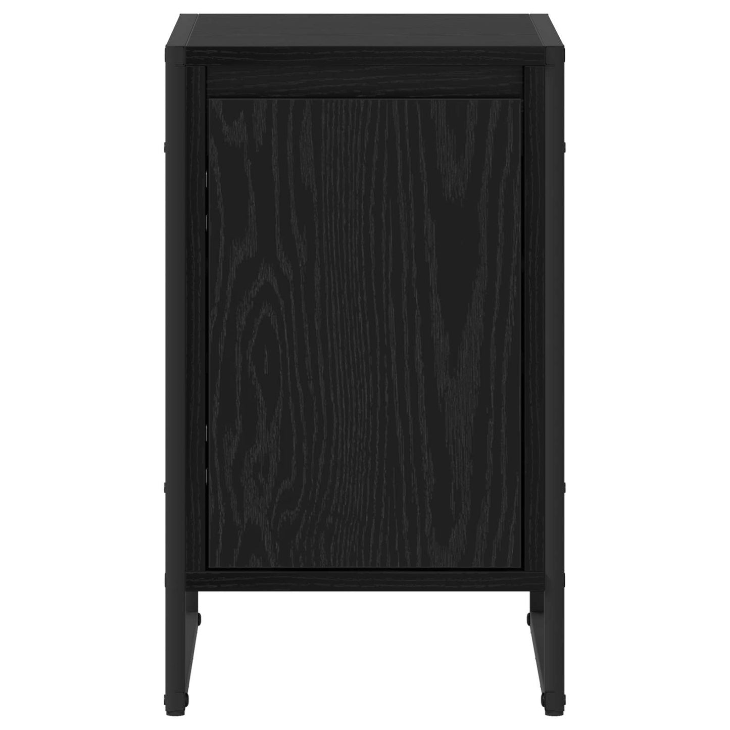 Bedside Table 2 pcs Black Oak 39.5 x 30 x 50 cm Engineered Wood