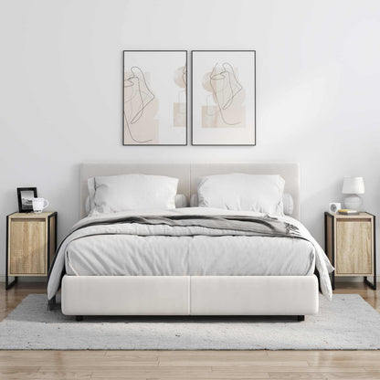 Bedside Table 2 pcs Sonoma 39.5 x 30 x 50 cm Engineered Wood