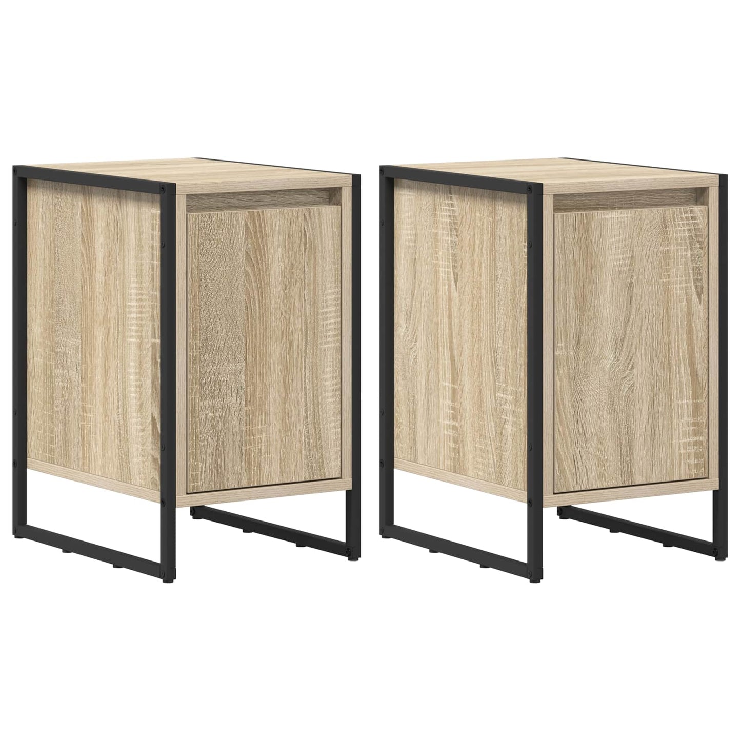 Bedside Table 2 pcs Sonoma 39.5 x 30 x 50 cm Engineered Wood