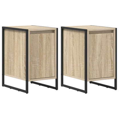 Bedside Table 2 pcs Sonoma 39.5 x 30 x 50 cm Engineered Wood