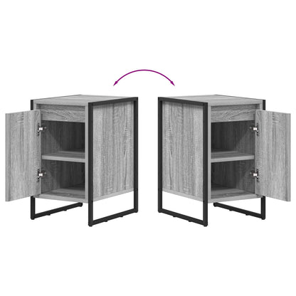 Bedside Table Grey Sonoma 39.5 x 30 x 50 cm Engineered Wood