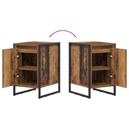 Bedside Table Old Wood 39.5 x 30 x 50 cm Engineered Wood