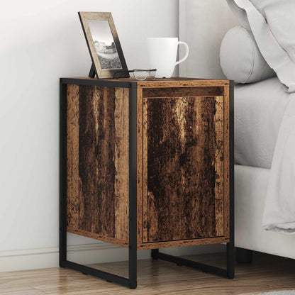 Bedside Table 2 pcs Old Wood 39.5 x 30 x 50 cm Engineered Wood