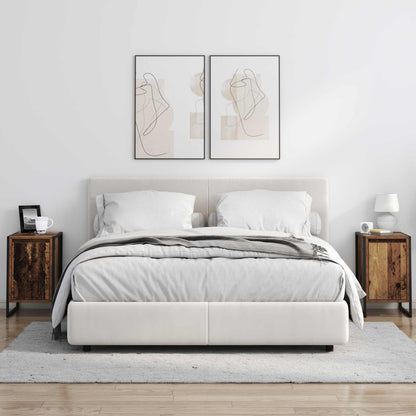 Bedside Table 2 pcs Old Wood 39.5 x 30 x 50 cm Engineered Wood
