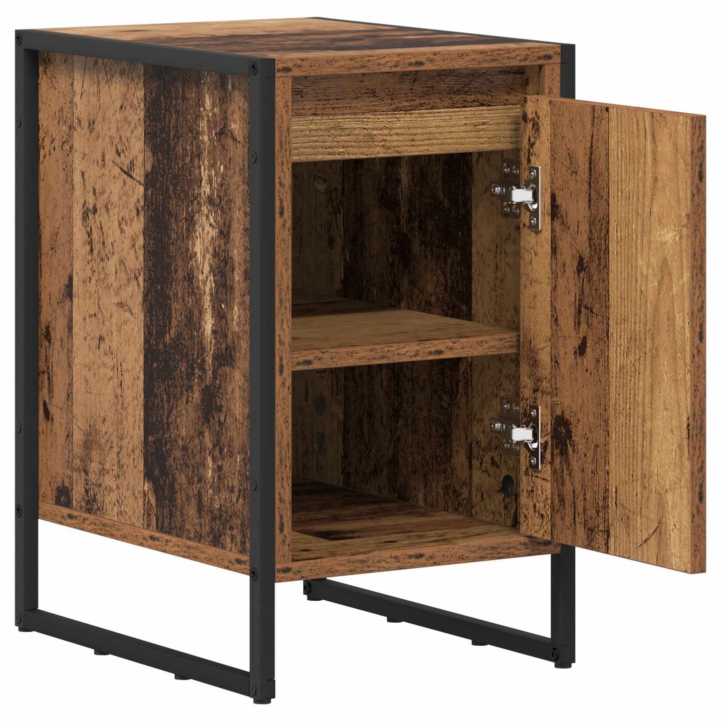 Bedside Table 2 pcs Old Wood 39.5 x 30 x 50 cm Engineered Wood