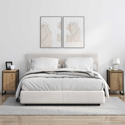 Bedside Table 2 pcs Artisian Oak 39.5 x 30 x 50 cm