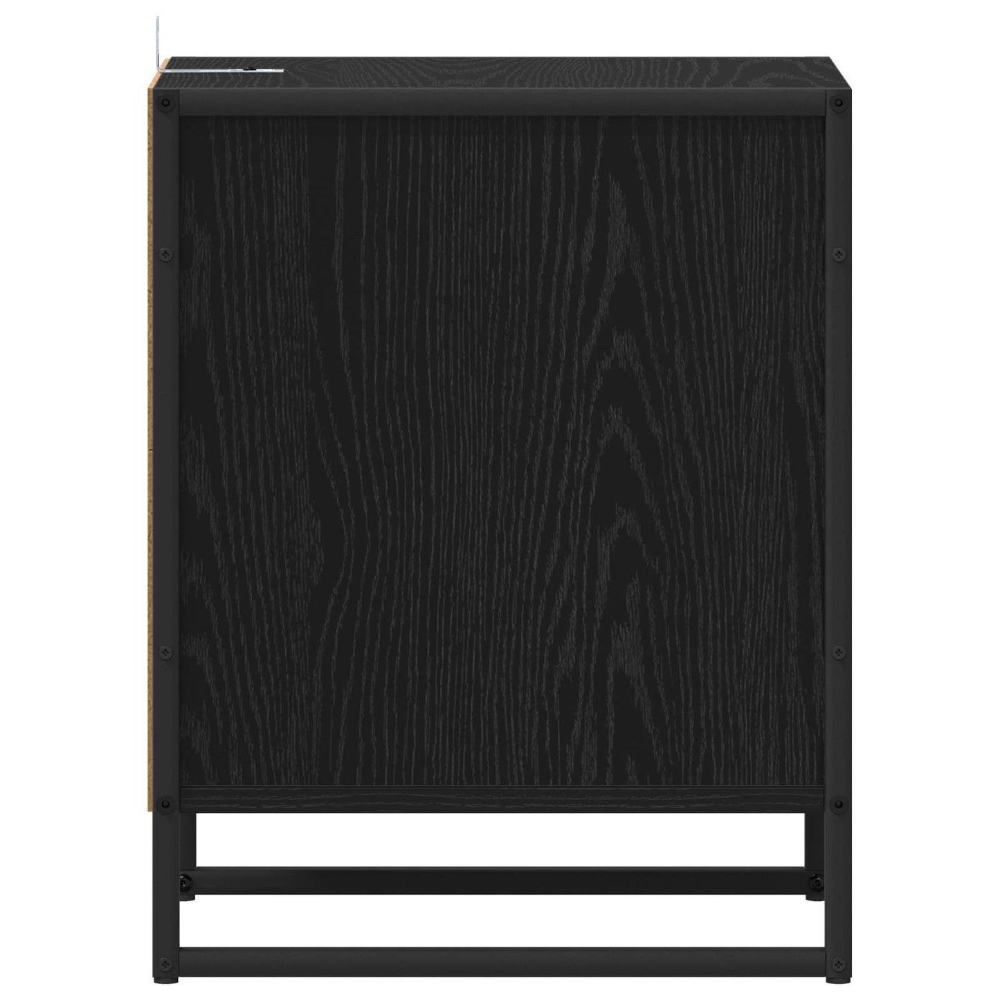 Bedside Table 2 pcs Black Oak 39.5 x 30 x 50 cm Engineered Wood