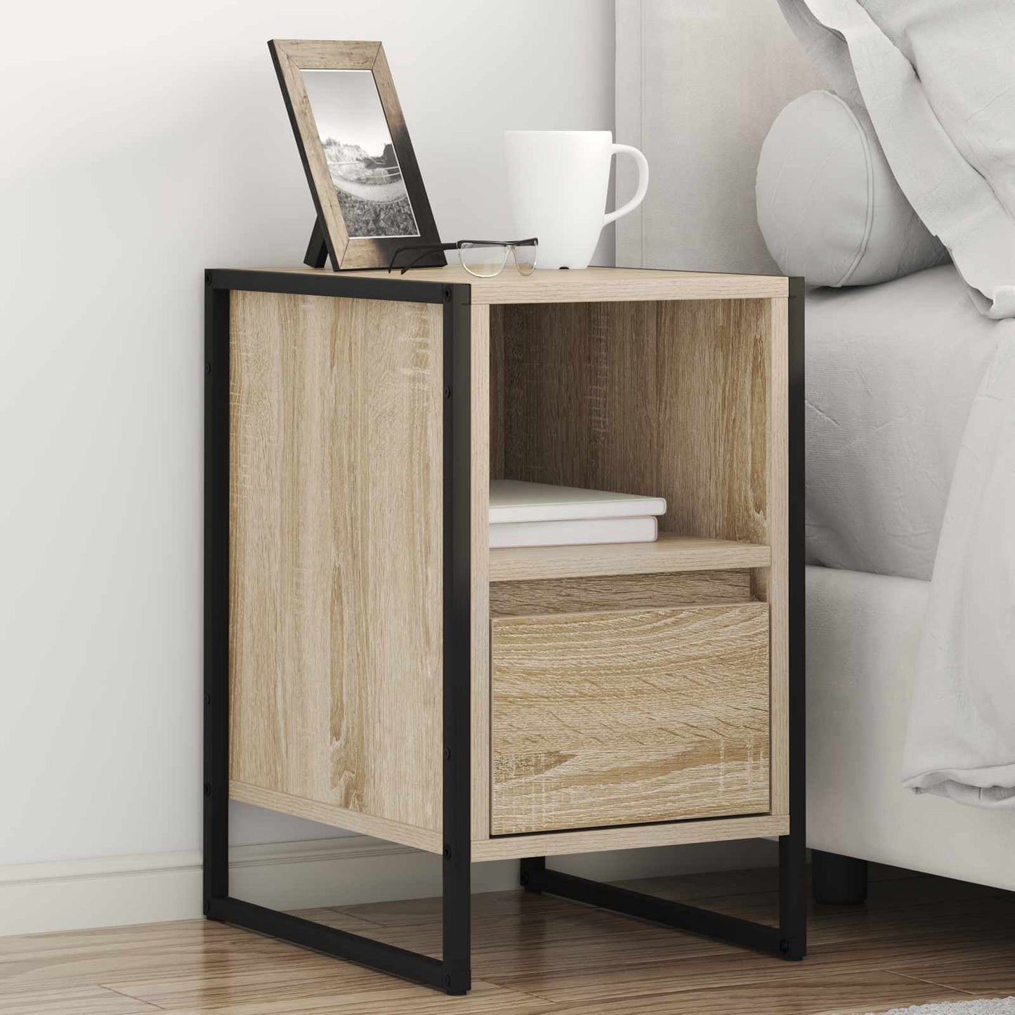 Bedside Table Sonoma 39.5 x 30 x 50 cm Engineered Wood