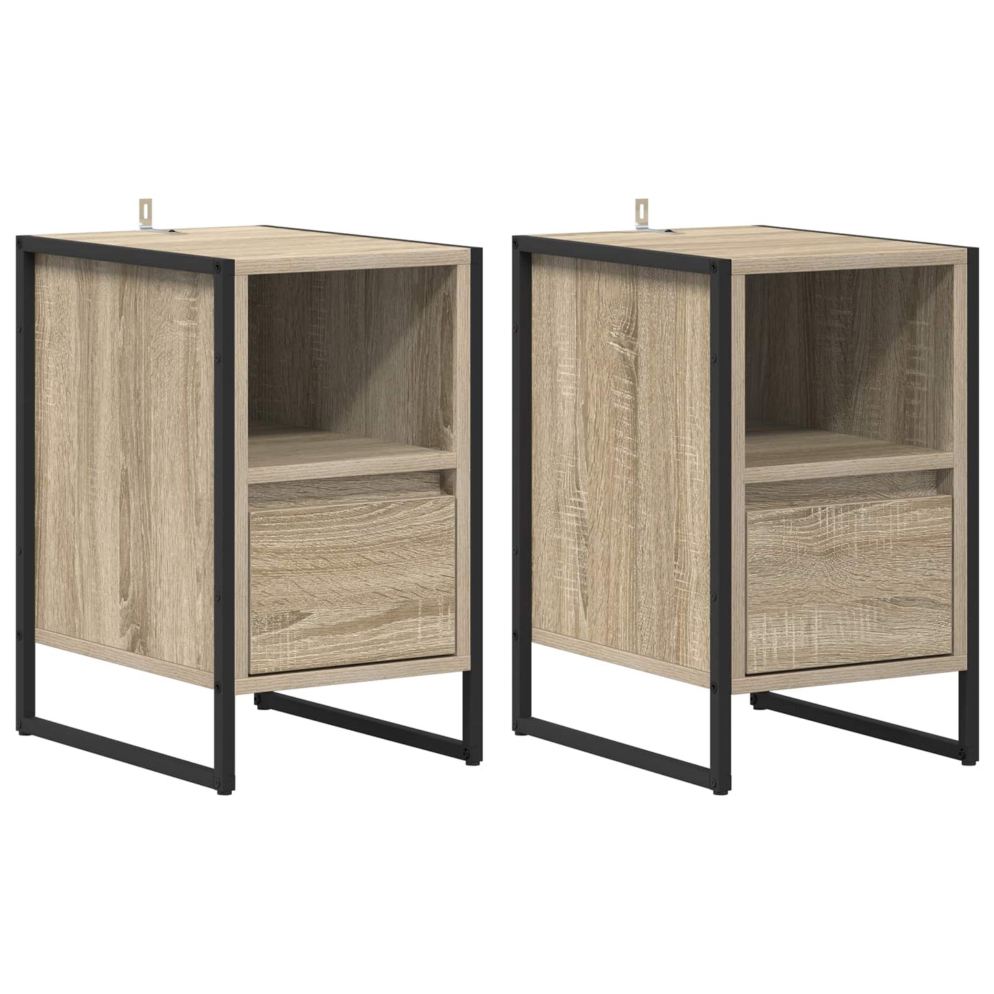 Bedside Table 2 pcs Sonoma 39.5 x 30 x 50 cm Engineered Wood