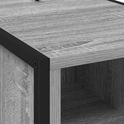 Bedside Table Grey Sonoma 39.5 x 30 x 50 cm Engineered Wood