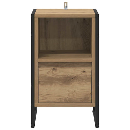 Bedside Table Artisian Oak 39.5 x 30 x 50 cm Engineered Wood