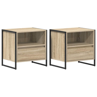 Bedside Table 2 pcs Sonoma 50 x 39.5 x 50 cm Engineered Wood