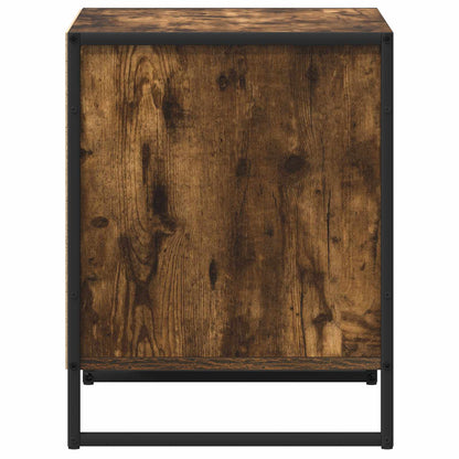 Bedside Table Smoke Oak 50 x 39.5 x 50 cm Engineered Wood
