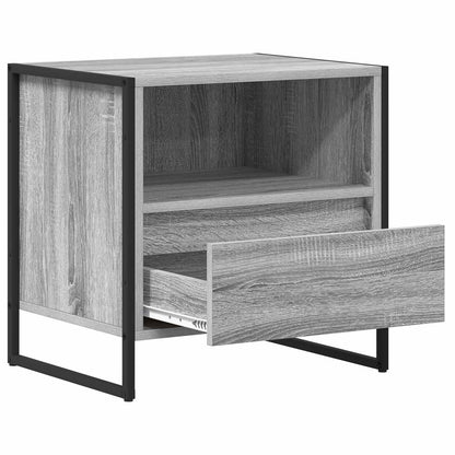 Bedside Table with Drawer 2 pcs Grey Sonoma 50 x 39.5 x 50 cm